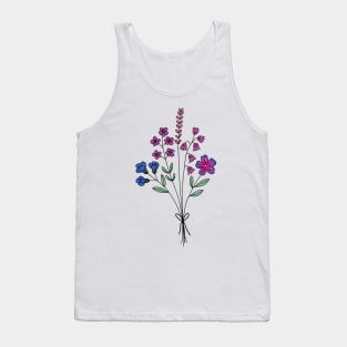 Subtle bi flower bouquet Tank Top